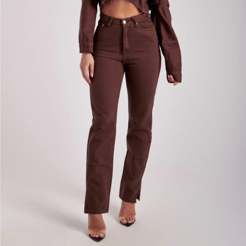 Meshki Pia Split Side Wide Leg Jean